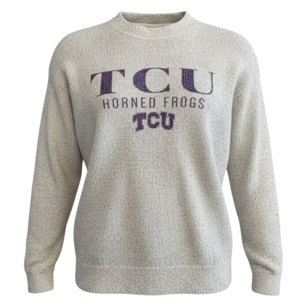 Gray TCU Horned Frogs Sweatshirt Texas Christian university medium
